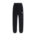 Black Cotton Casual Pants