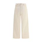 Beige Cotton Jeans Denim