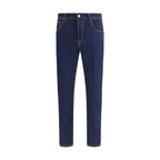Blue Cotton Jeans Denim