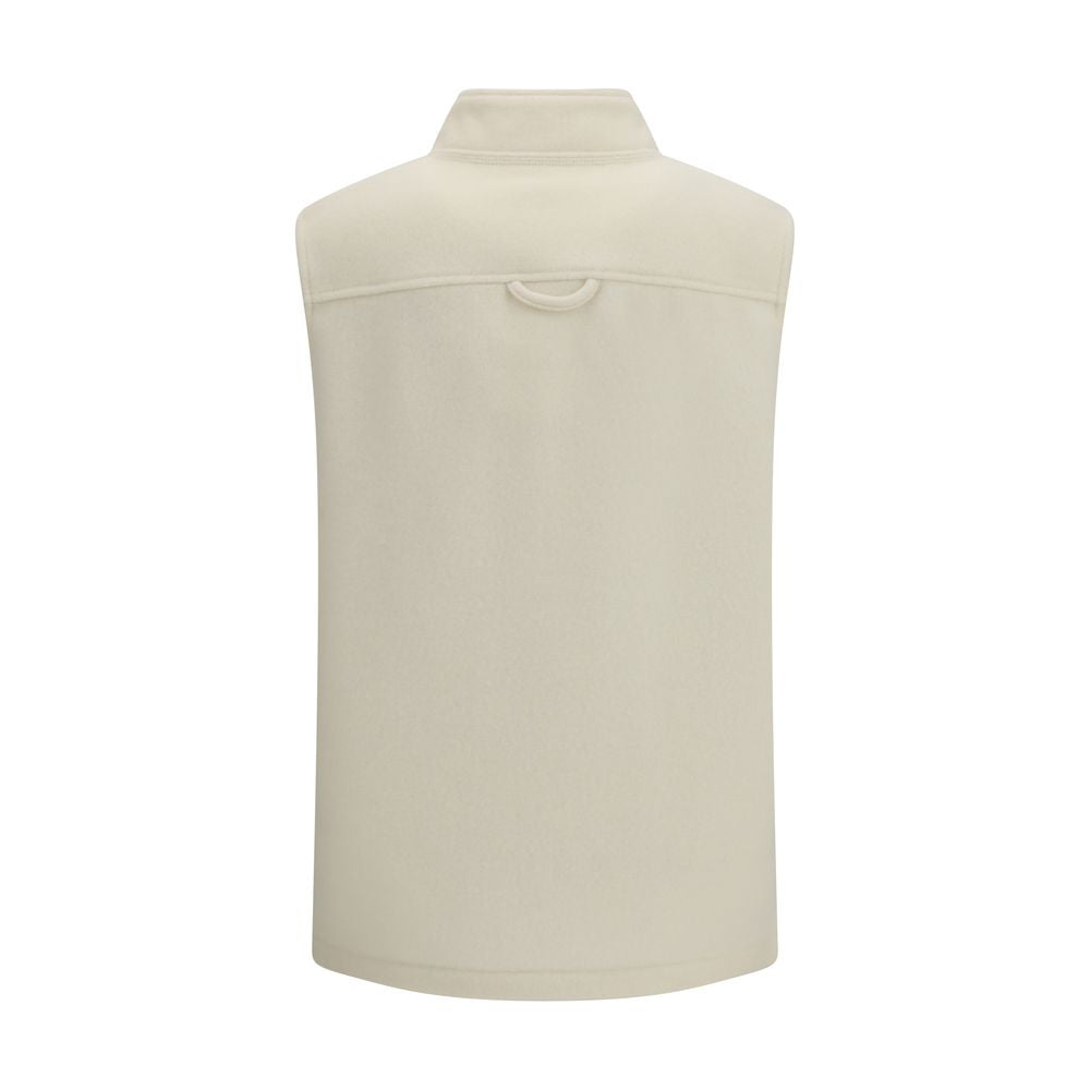 Beige Wool Oves Aries Sleeveless Jacket