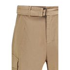 Beige Cotton Bermuda Shorts
