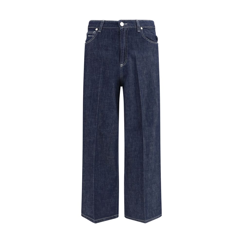 Blue Cotton Jeans Denim