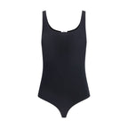 Black Cotton Bodysuit