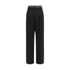 Black Triacetate Dress Pants