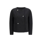 Black Triacetate Coat