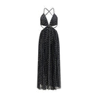 Black Viscose Long Dress