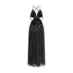 Black Viscose Long Dress