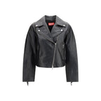 Black Calf Leather Bos Taurus Leather Jacket