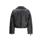 Black Calf Leather Bos Taurus Leather Jacket