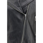 Black Calf Leather Bos Taurus Leather Jacket