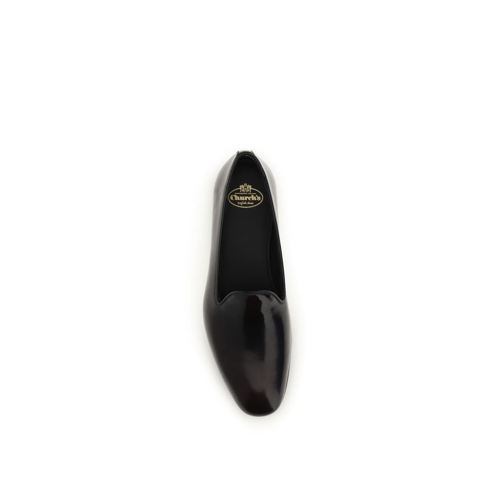 Black Calf Leather Bos Taurus Slip-On Loafers