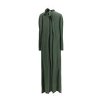 Bicolor Silk Casual Dress