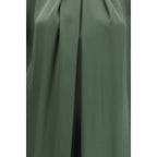 Bicolor Silk Casual Dress