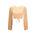 Orange Silk Blouse