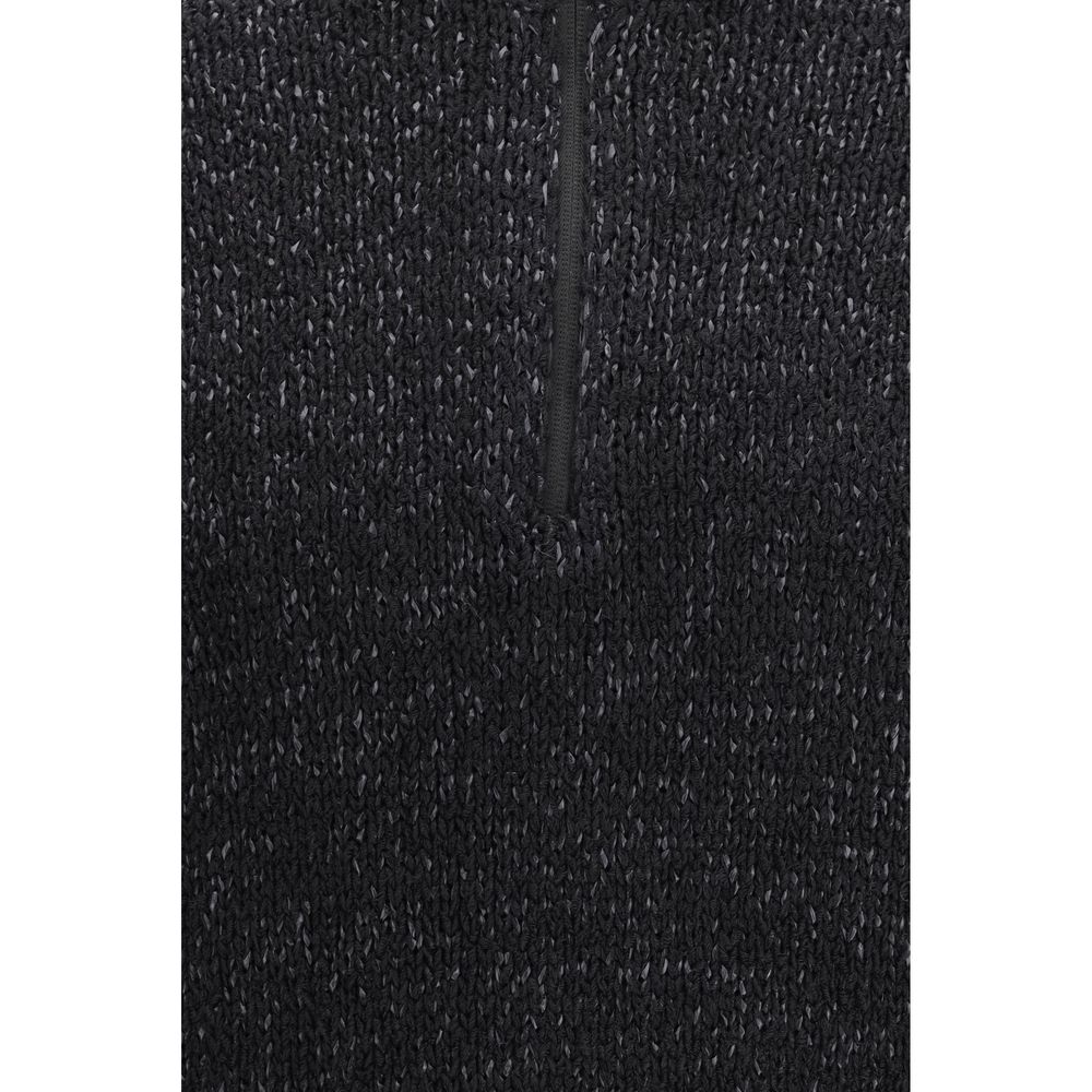 Black Cotton Sweatshirt