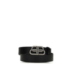 Black Calf Leather Bos Taurus Belt