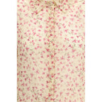 Multicolor Ramie Casual Dress