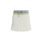 White Cotton Mini Skirt