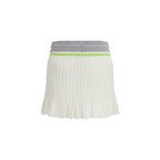 White Cotton Mini Skirt