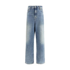 Blue Cotton Relaxed Fit Jeans