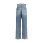 Blue Cotton Relaxed Fit Jeans