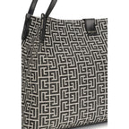 Black Cotton Shoulder Bag