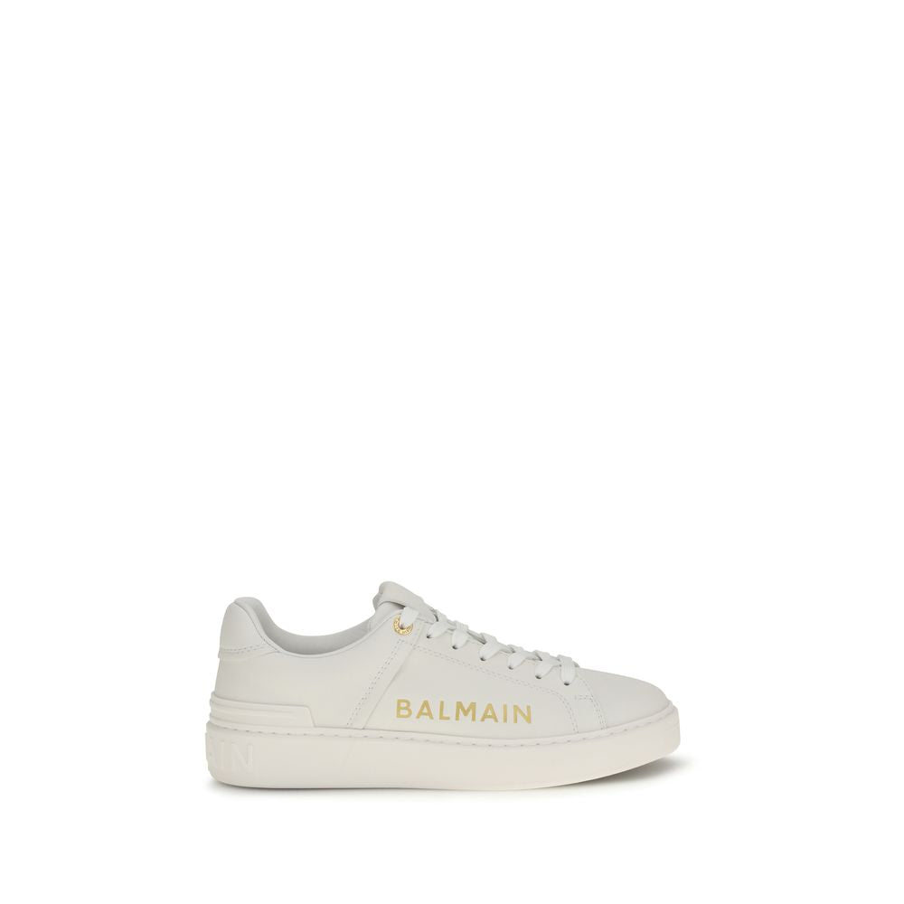 Baskets basses en cuir de veau blanc Bos Taurus