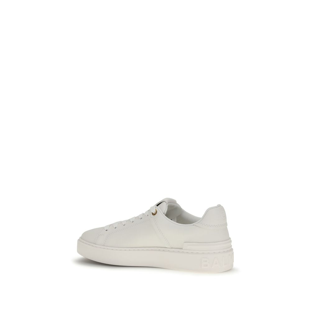 Baskets basses en cuir de veau blanc Bos Taurus