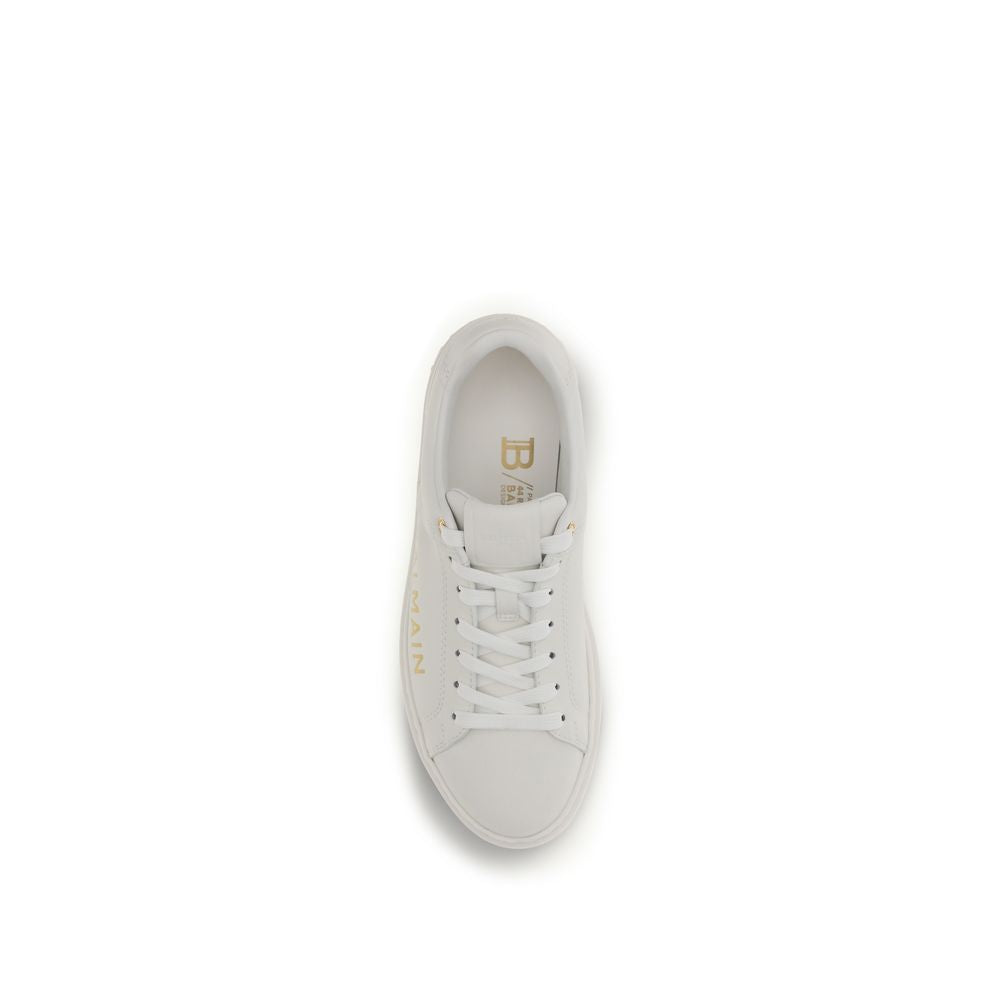 Baskets basses en cuir de veau blanc Bos Taurus