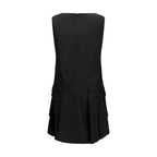 Black Recycled Polyamide Casual Dress