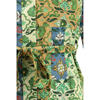 Multicolor Linen Casual Dress