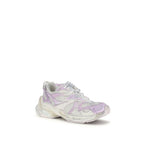 Multicolor Polyurethane Athletic Sneakers