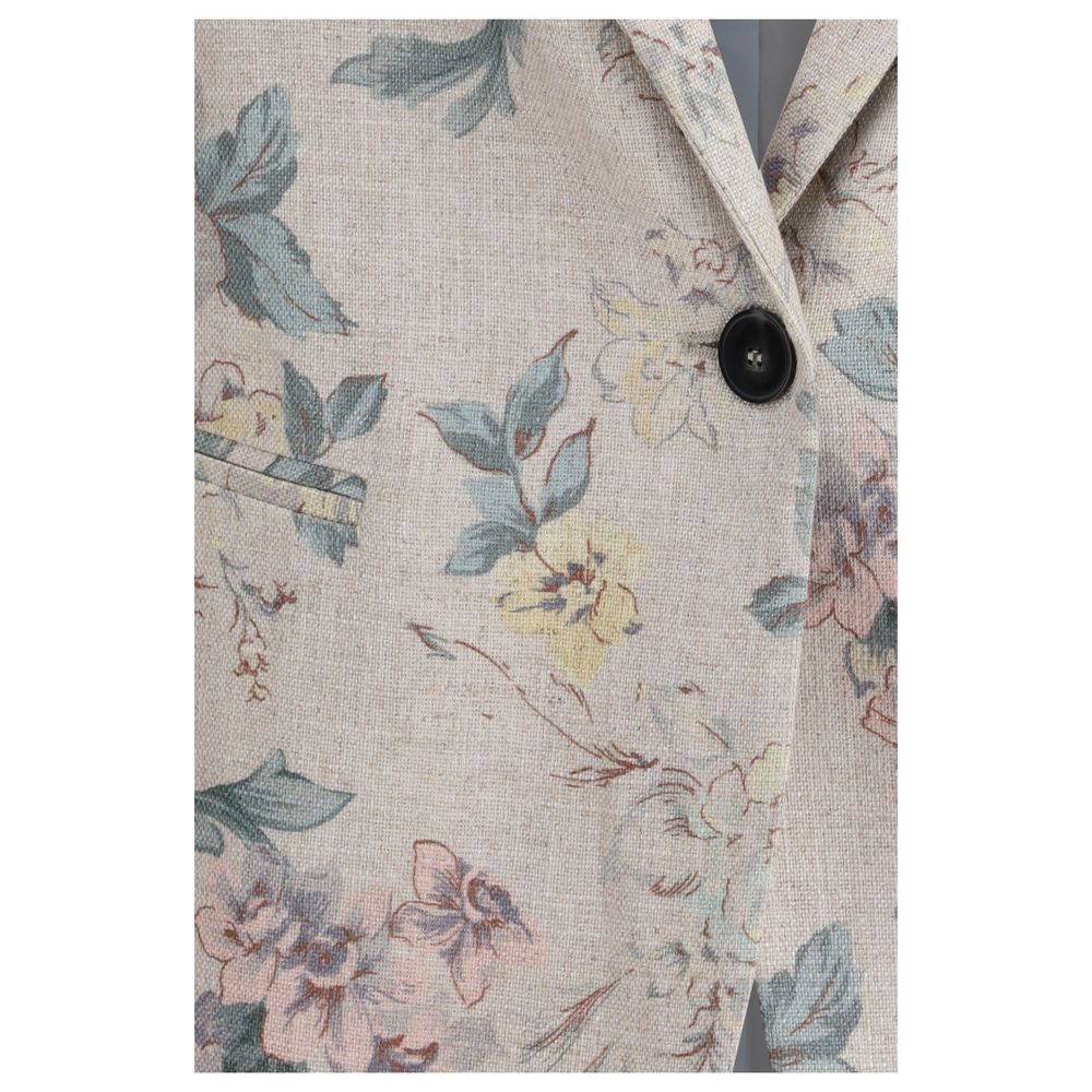 Multicolor Viscose Jackets And Coat