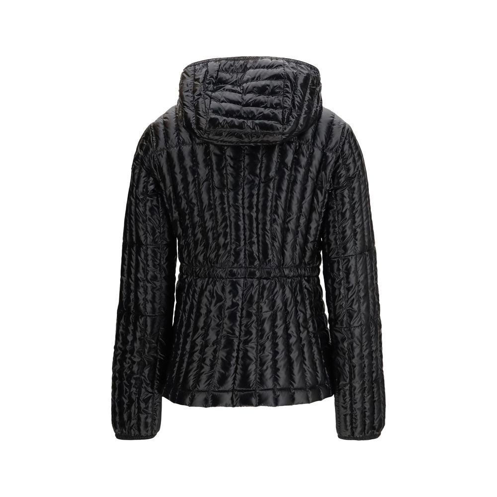 Black Nylon Full-Length Jacket