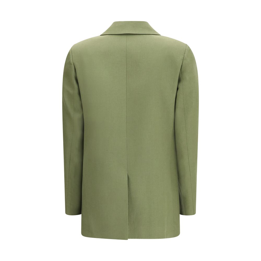 Bicolor Linen Blazer