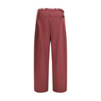 Multicolor Cotton Casual Pants