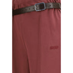 Multicolor Cotton Casual Pants