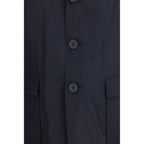 Blue Polyester Coat
