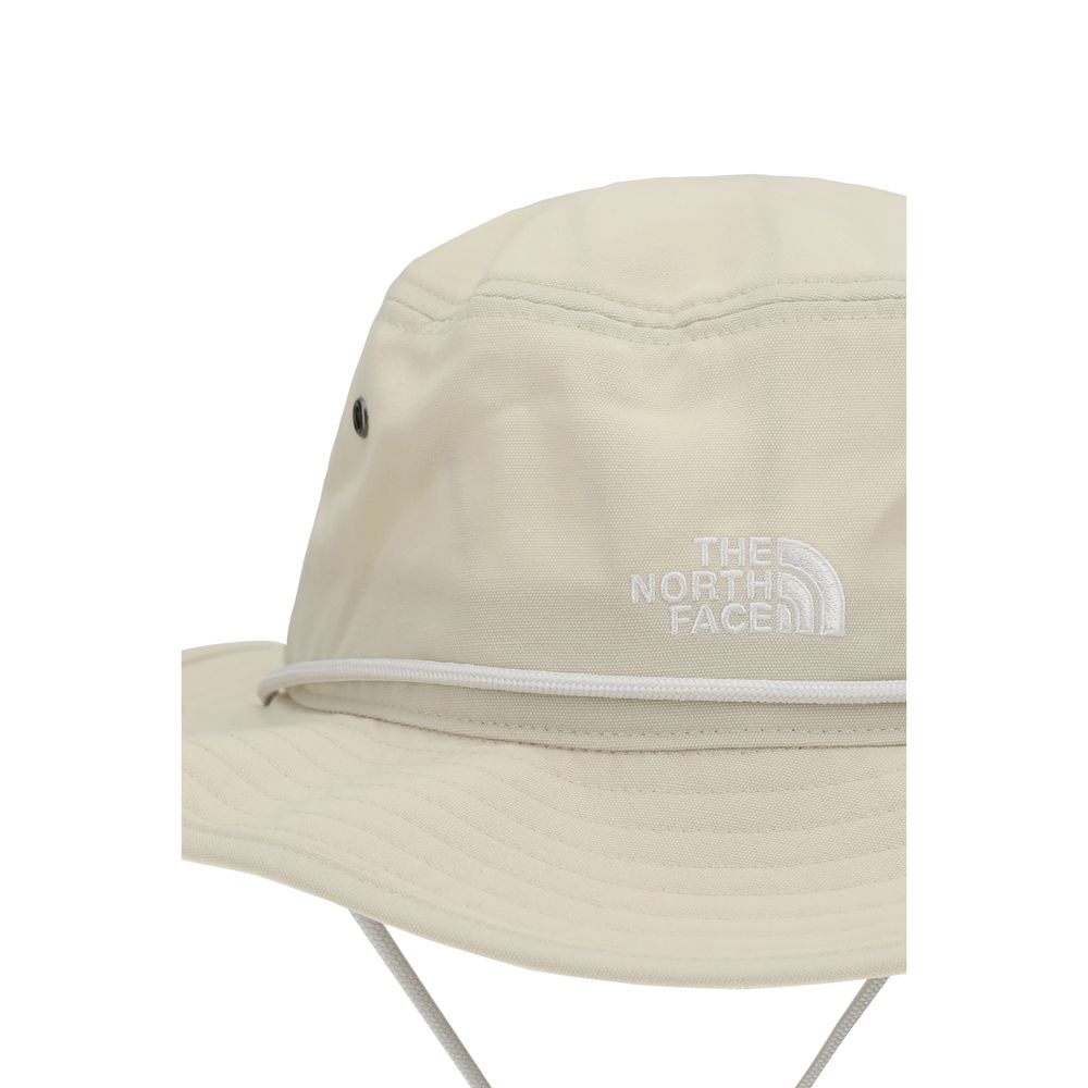 Beige Cotton Bucket Hat