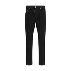Black Cotton Slim Fit Jeans