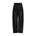Black Lyocell Casual Pants