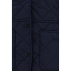 Blue Polyamide Full-Length Jacket