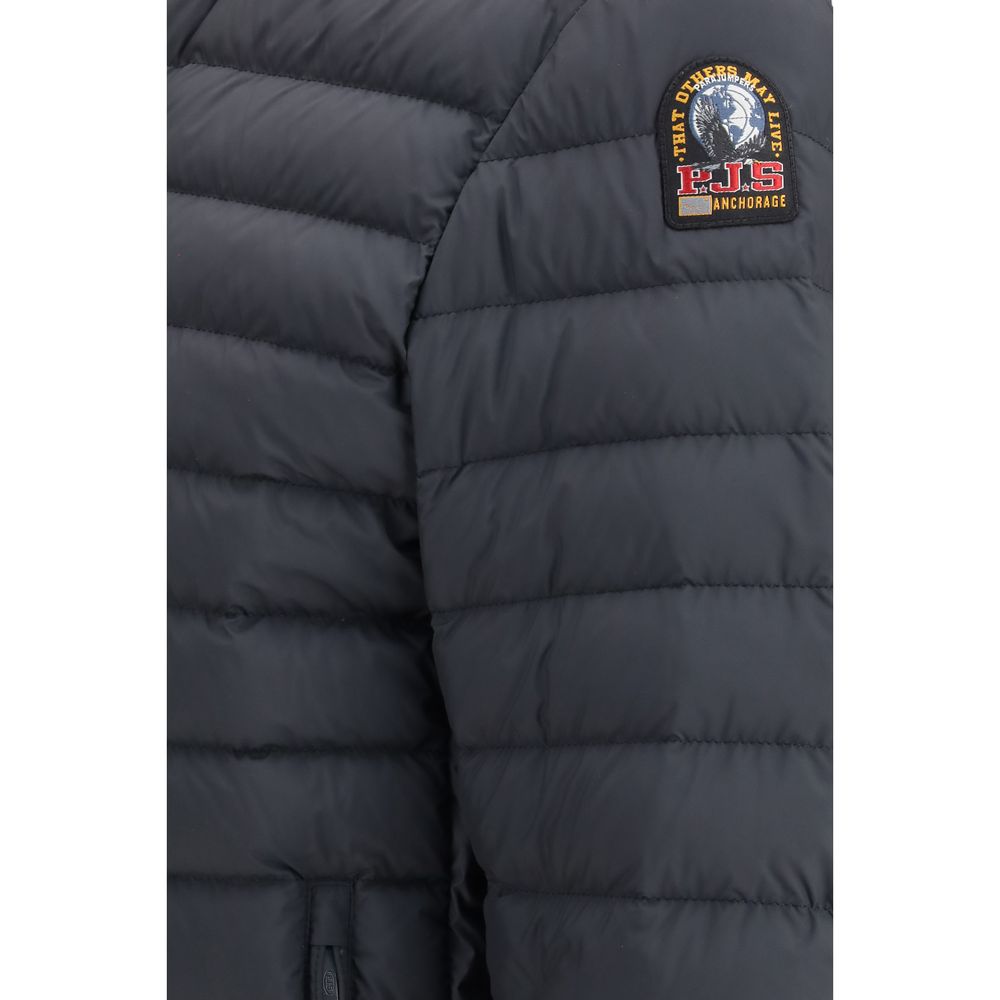 Blue Polyamide Full-Length Jacket