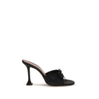 Black Fabric Sandals