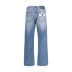 Blue Cotton Relaxed Fit Jeans