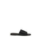 Black Calf Leather Bos Taurus Sandals
