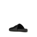 Black Calf Leather Bos Taurus Mules