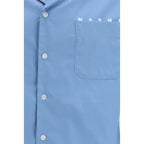 Blue Cotton Shortsleeve Shirt