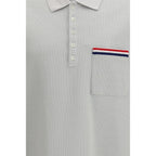 Gray Cotton Polo Shirt