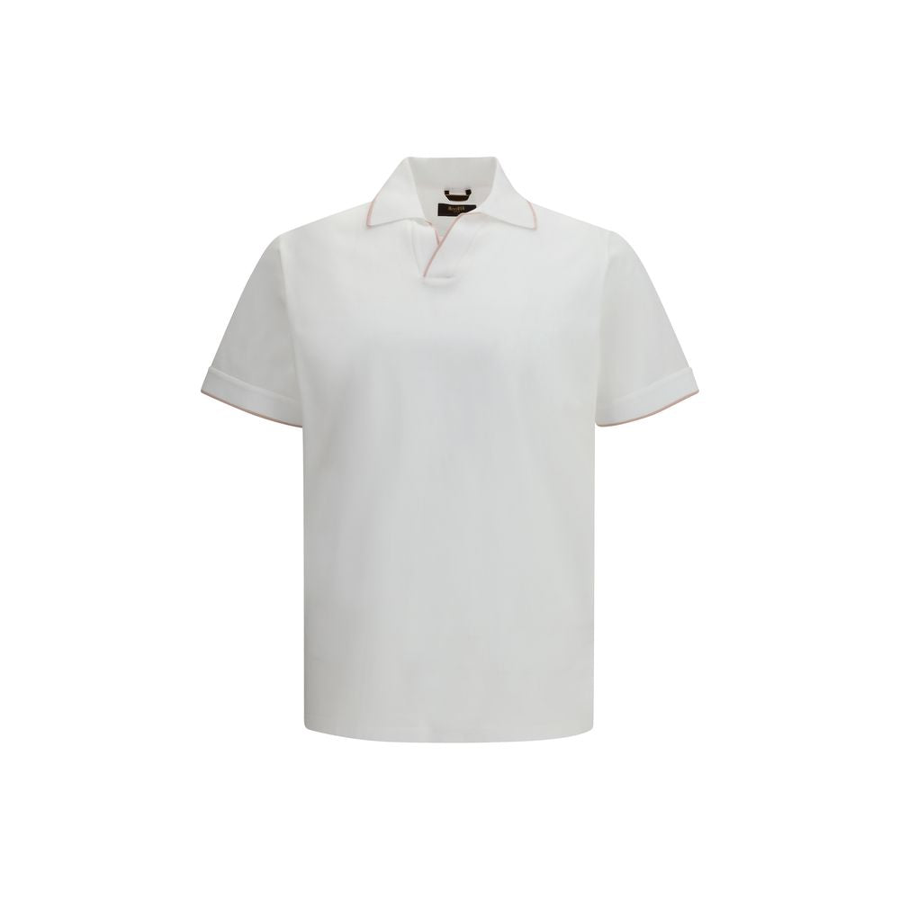 White Cotton Polo Shirt
